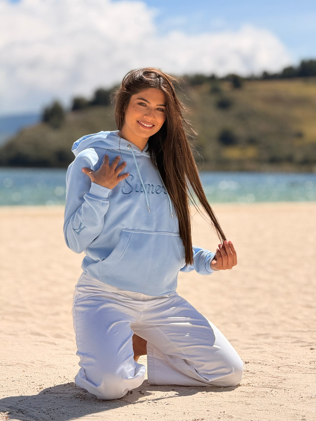 Hoodie Sumercé Azul CIelo