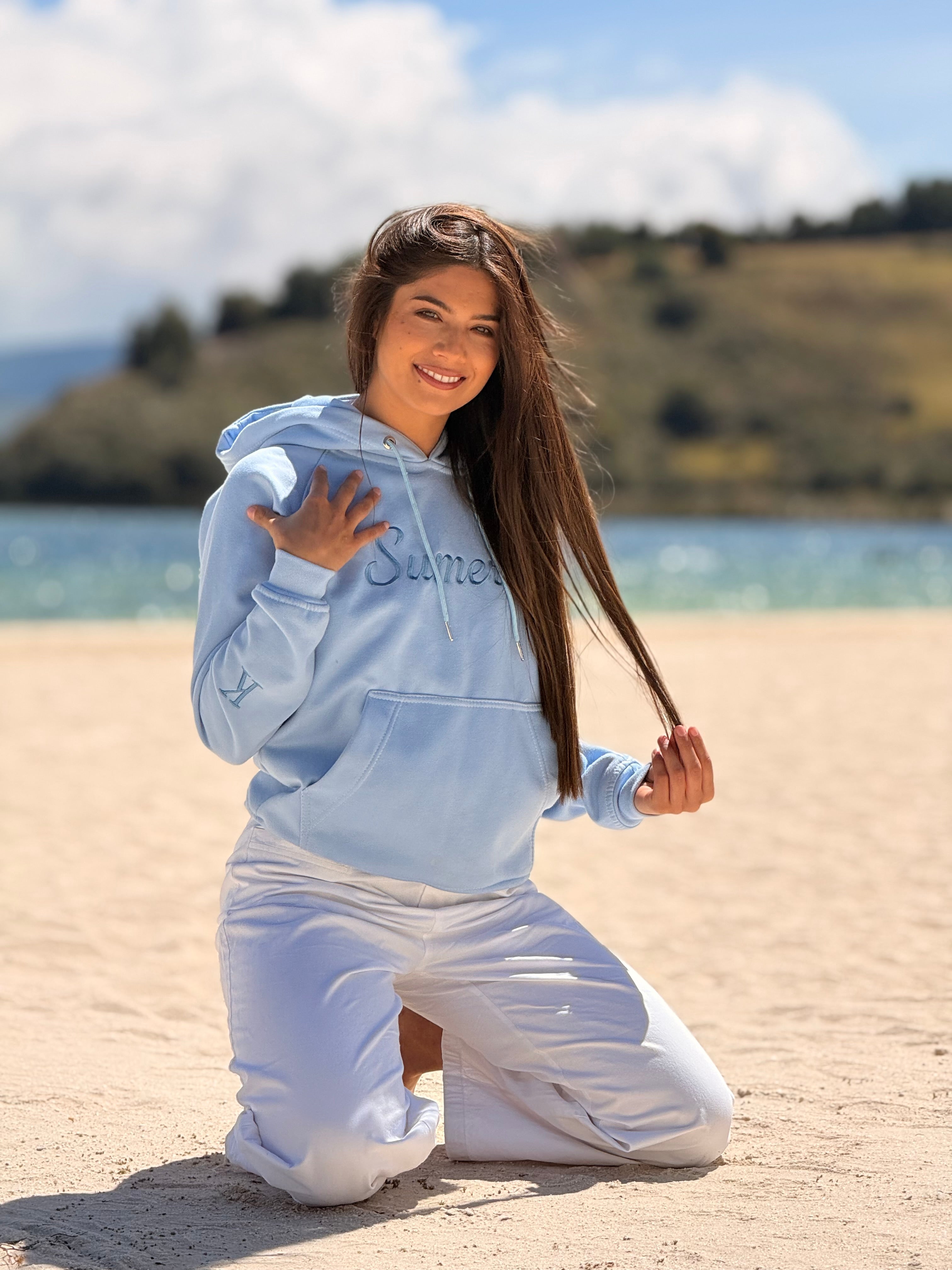 Hoodie Sumercé Azul CIelo